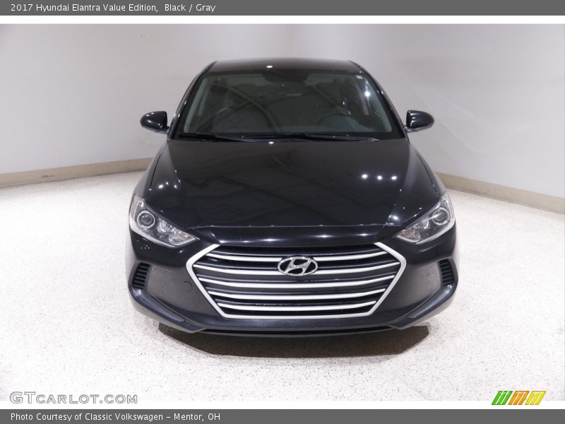 Black / Gray 2017 Hyundai Elantra Value Edition