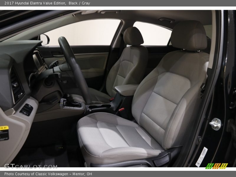 Black / Gray 2017 Hyundai Elantra Value Edition