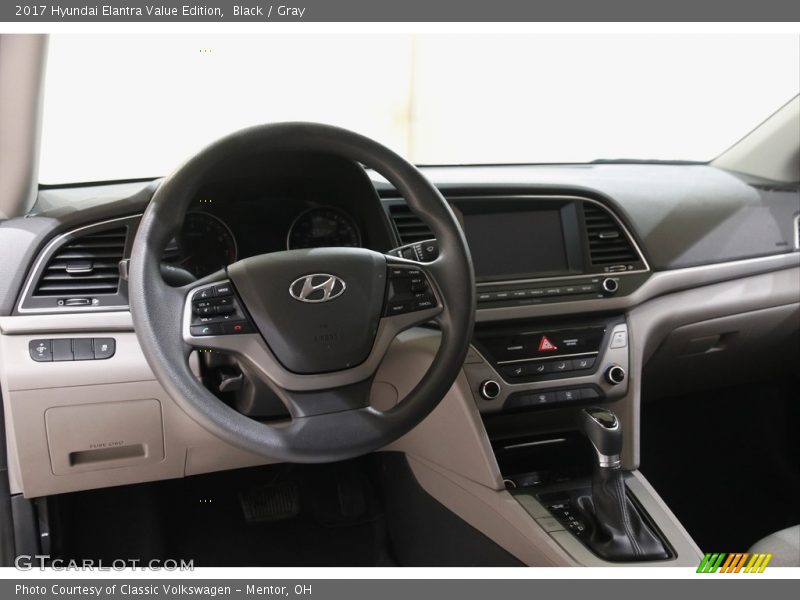 Black / Gray 2017 Hyundai Elantra Value Edition