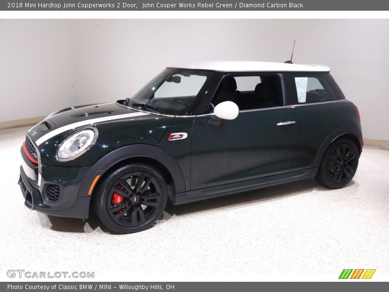 John Cooper Works Rebel Green / Diamond Carbon Black 2018 Mini Hardtop John Copperworks 2 Door