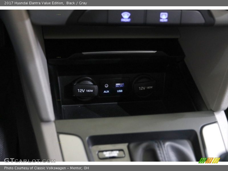 Black / Gray 2017 Hyundai Elantra Value Edition