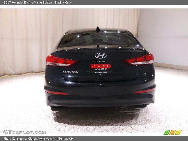 Black / Gray 2017 Hyundai Elantra Value Edition