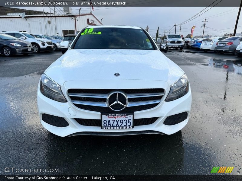Polar White / Crystal Grey/Black 2018 Mercedes-Benz C 300 Sedan