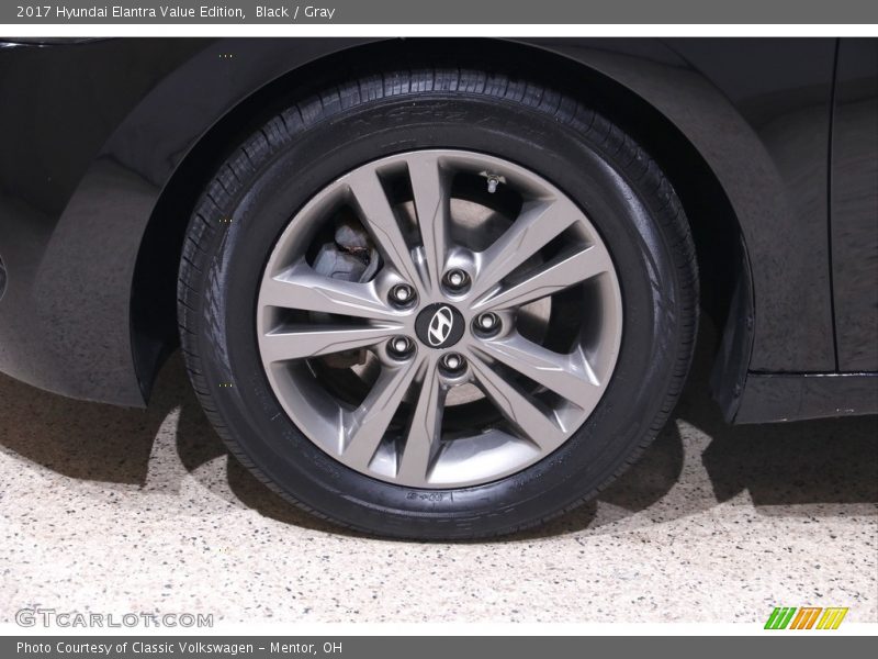 Black / Gray 2017 Hyundai Elantra Value Edition