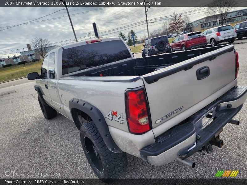 Graystone Metallic / Tan 2007 Chevrolet Silverado 1500 Classic LS Extended Cab 4x4