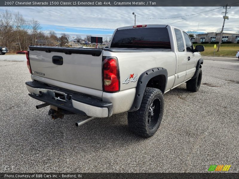 Graystone Metallic / Tan 2007 Chevrolet Silverado 1500 Classic LS Extended Cab 4x4