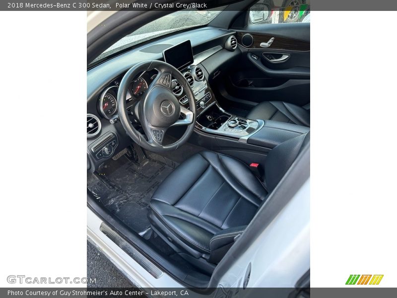Polar White / Crystal Grey/Black 2018 Mercedes-Benz C 300 Sedan
