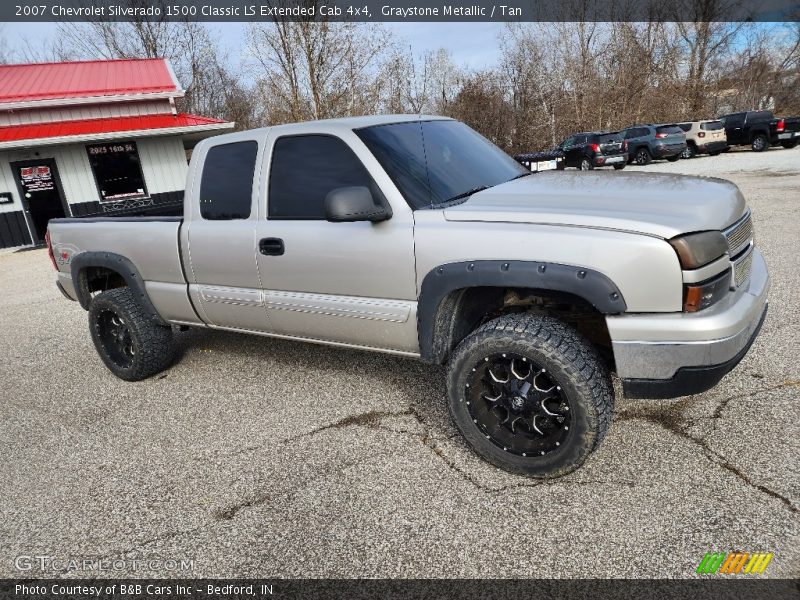 Graystone Metallic / Tan 2007 Chevrolet Silverado 1500 Classic LS Extended Cab 4x4