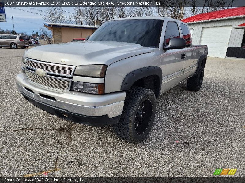 Graystone Metallic / Tan 2007 Chevrolet Silverado 1500 Classic LS Extended Cab 4x4