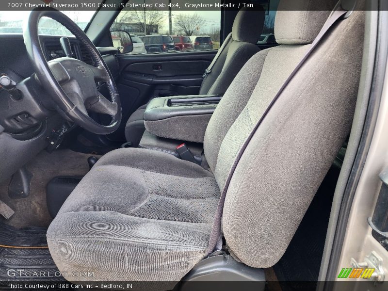Graystone Metallic / Tan 2007 Chevrolet Silverado 1500 Classic LS Extended Cab 4x4