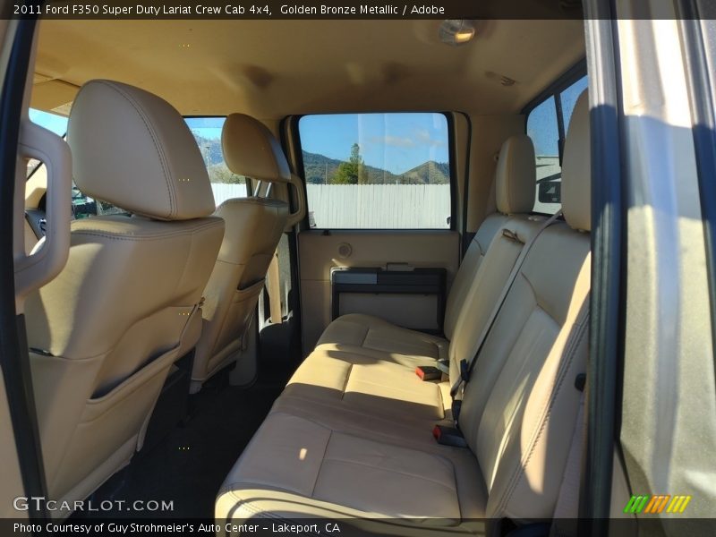 Golden Bronze Metallic / Adobe 2011 Ford F350 Super Duty Lariat Crew Cab 4x4