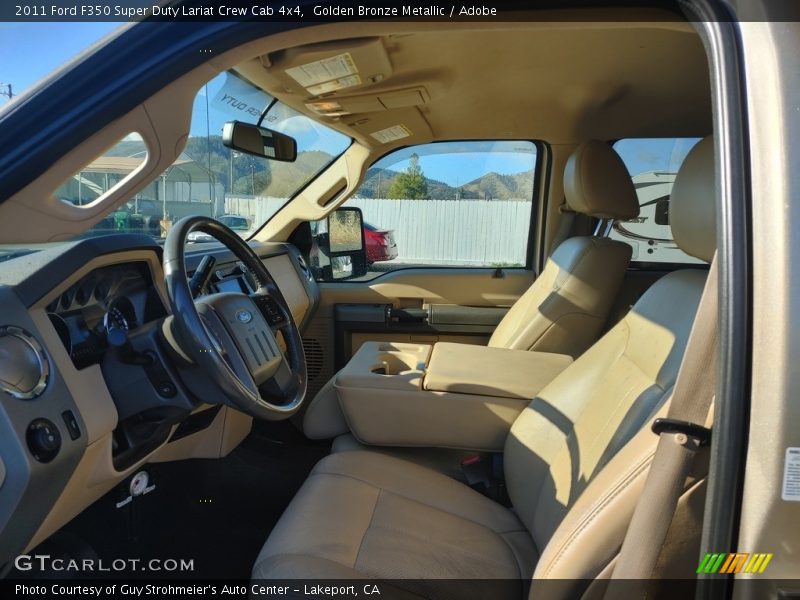 Golden Bronze Metallic / Adobe 2011 Ford F350 Super Duty Lariat Crew Cab 4x4