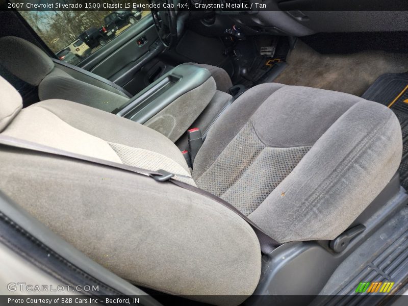 Graystone Metallic / Tan 2007 Chevrolet Silverado 1500 Classic LS Extended Cab 4x4