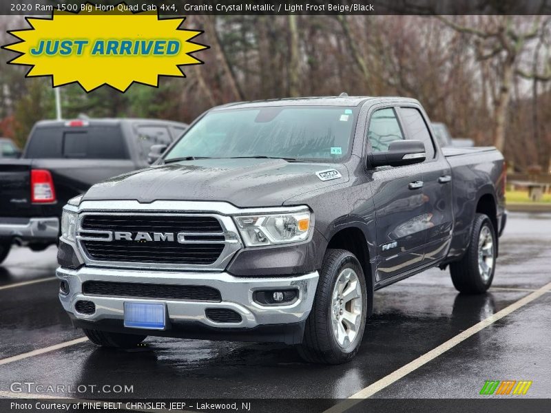 Granite Crystal Metallic / Light Frost Beige/Black 2020 Ram 1500 Big Horn Quad Cab 4x4