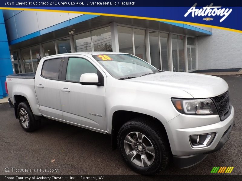 Silver Ice Metallic / Jet Black 2020 Chevrolet Colorado Z71 Crew Cab 4x4