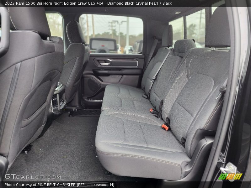 Rear Seat of 2023 1500 Big Horn Night Edition Crew Cab 4x4