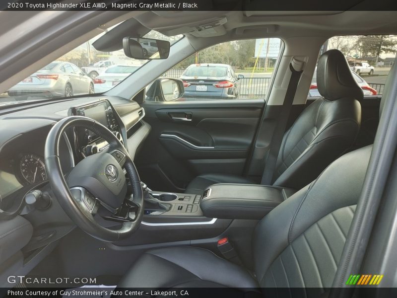 Magnetic Gray Metallic / Black 2020 Toyota Highlander XLE AWD