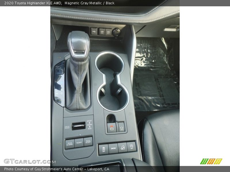 Magnetic Gray Metallic / Black 2020 Toyota Highlander XLE AWD