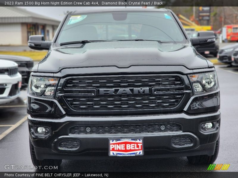 Diamond Black Crystal Pearl / Black 2023 Ram 1500 Big Horn Night Edition Crew Cab 4x4