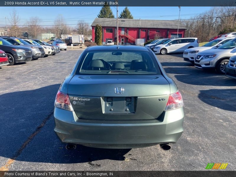 Mystic Green Metallic / Black 2009 Honda Accord EX-L V6 Sedan