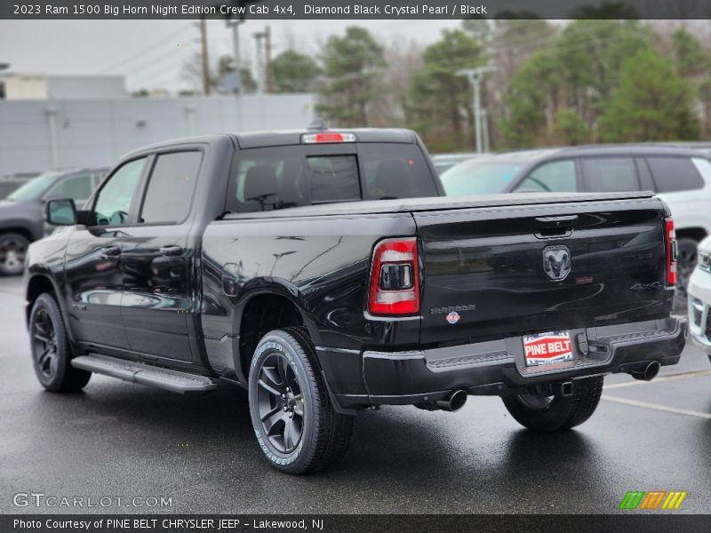 Diamond Black Crystal Pearl / Black 2023 Ram 1500 Big Horn Night Edition Crew Cab 4x4