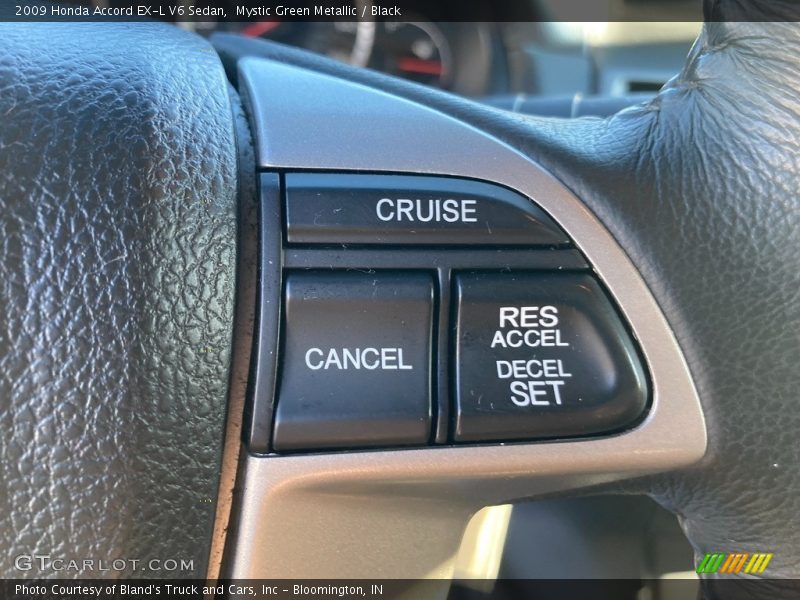 Mystic Green Metallic / Black 2009 Honda Accord EX-L V6 Sedan