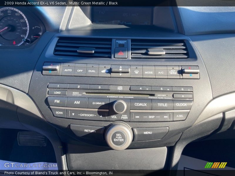 Mystic Green Metallic / Black 2009 Honda Accord EX-L V6 Sedan