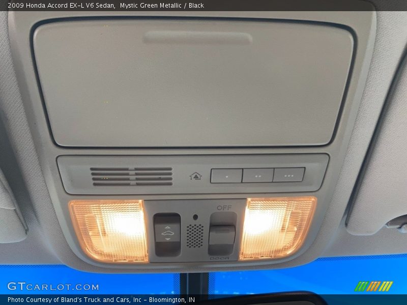 Mystic Green Metallic / Black 2009 Honda Accord EX-L V6 Sedan