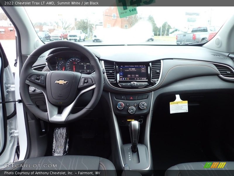 Dashboard of 2022 Trax LT AWD