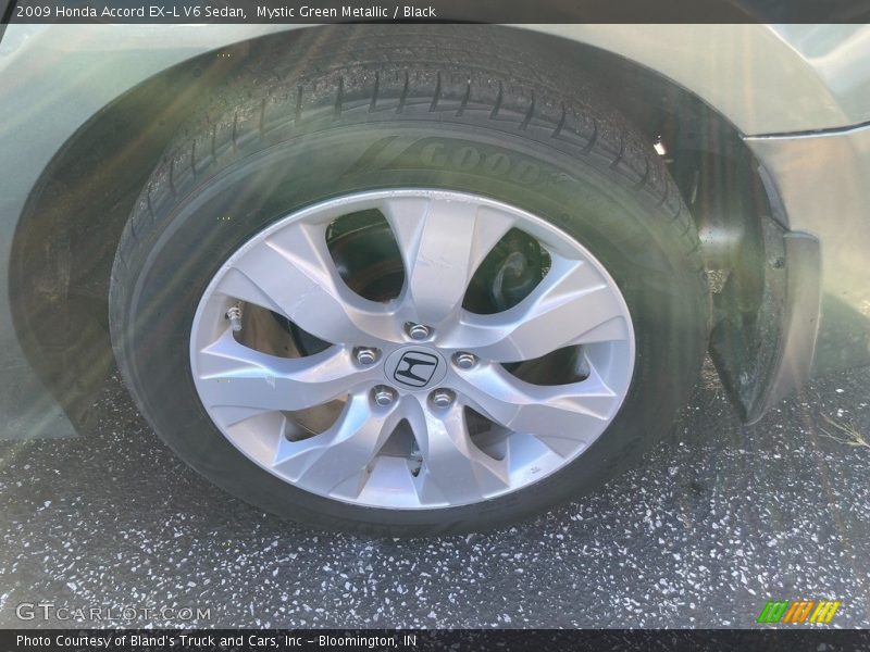 Mystic Green Metallic / Black 2009 Honda Accord EX-L V6 Sedan