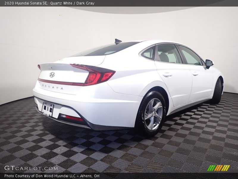 Quartz White / Dark Gray 2020 Hyundai Sonata SE