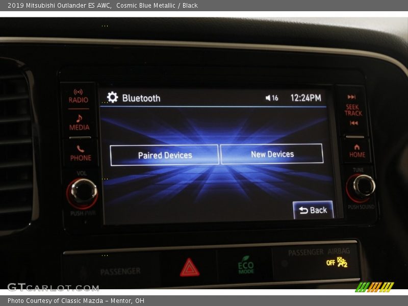 Cosmic Blue Metallic / Black 2019 Mitsubishi Outlander ES AWC