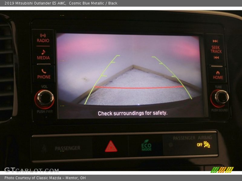 Cosmic Blue Metallic / Black 2019 Mitsubishi Outlander ES AWC