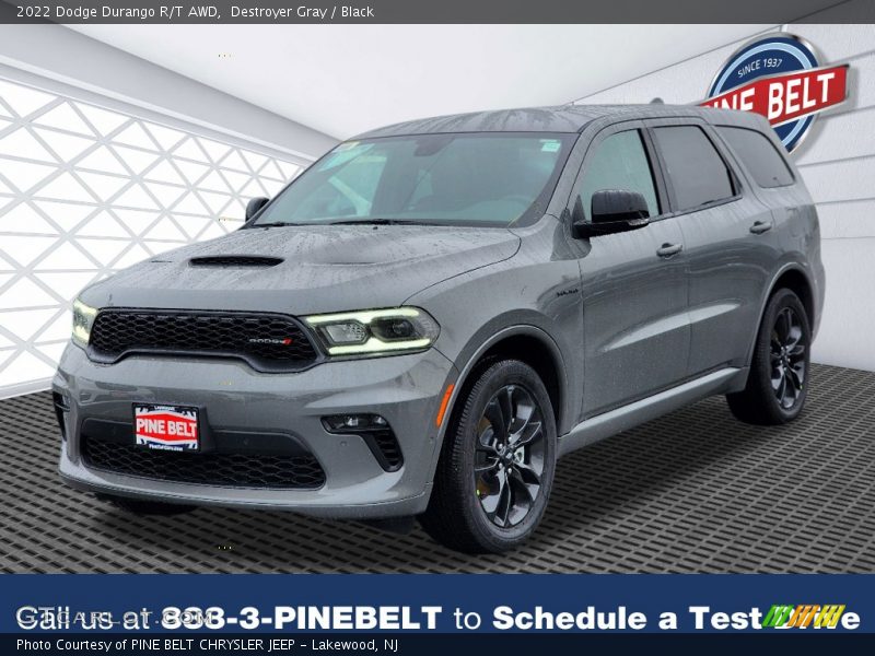 Destroyer Gray / Black 2022 Dodge Durango R/T AWD