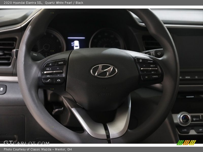 Quartz White Pearl / Black 2020 Hyundai Elantra SEL