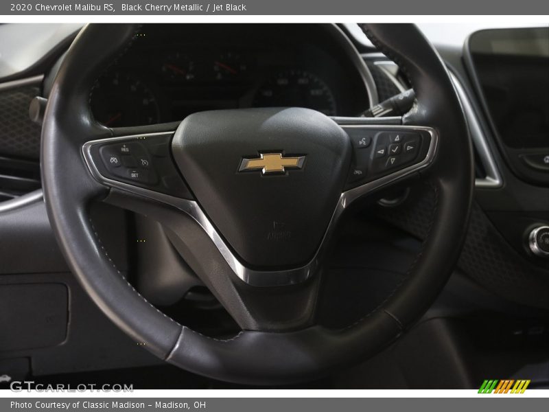 Black Cherry Metallic / Jet Black 2020 Chevrolet Malibu RS
