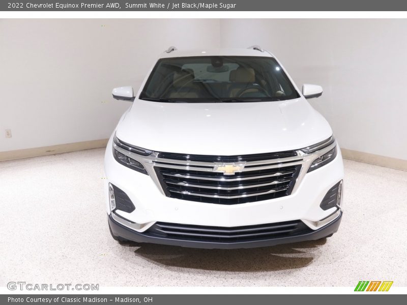 Summit White / Jet Black/Maple Sugar 2022 Chevrolet Equinox Premier AWD