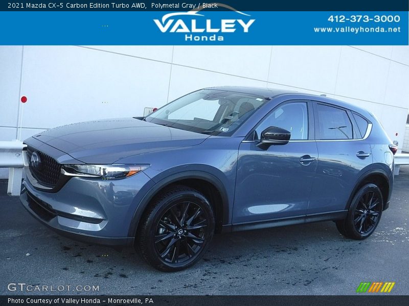 Polymetal Gray / Black 2021 Mazda CX-5 Carbon Edition Turbo AWD