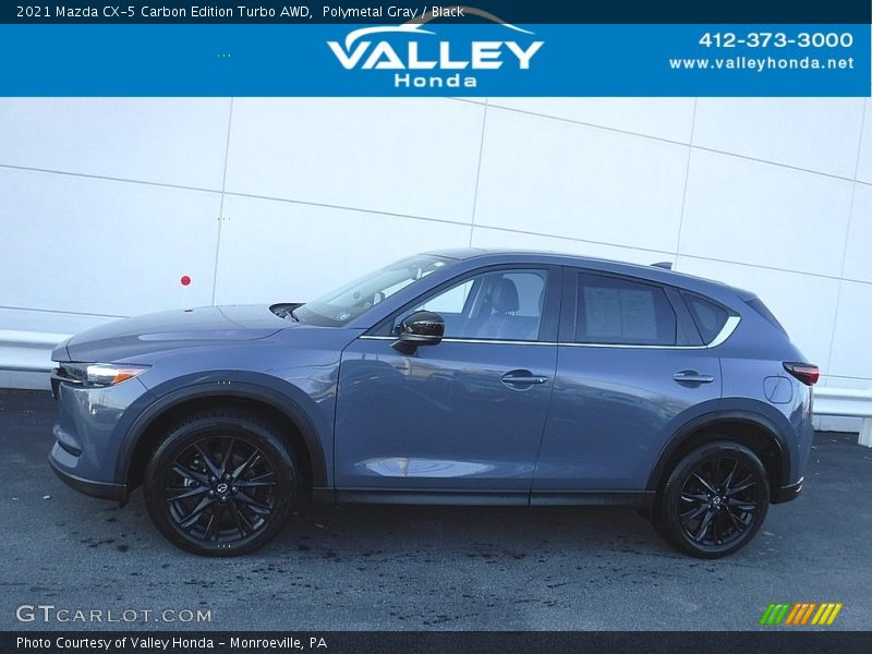 Polymetal Gray / Black 2021 Mazda CX-5 Carbon Edition Turbo AWD