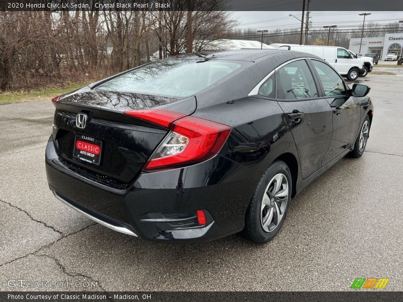 Crystal Black Pearl / Black 2020 Honda Civic LX Sedan