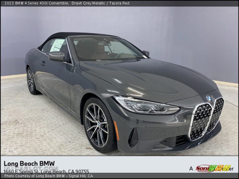 Dravit Grey Metallic / Tacora Red 2023 BMW 4 Series 430i Convertible