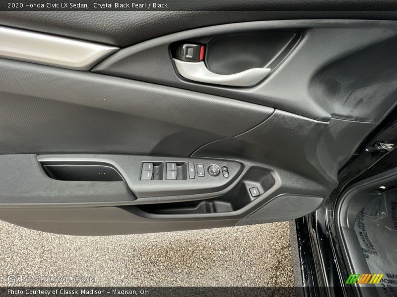 Crystal Black Pearl / Black 2020 Honda Civic LX Sedan