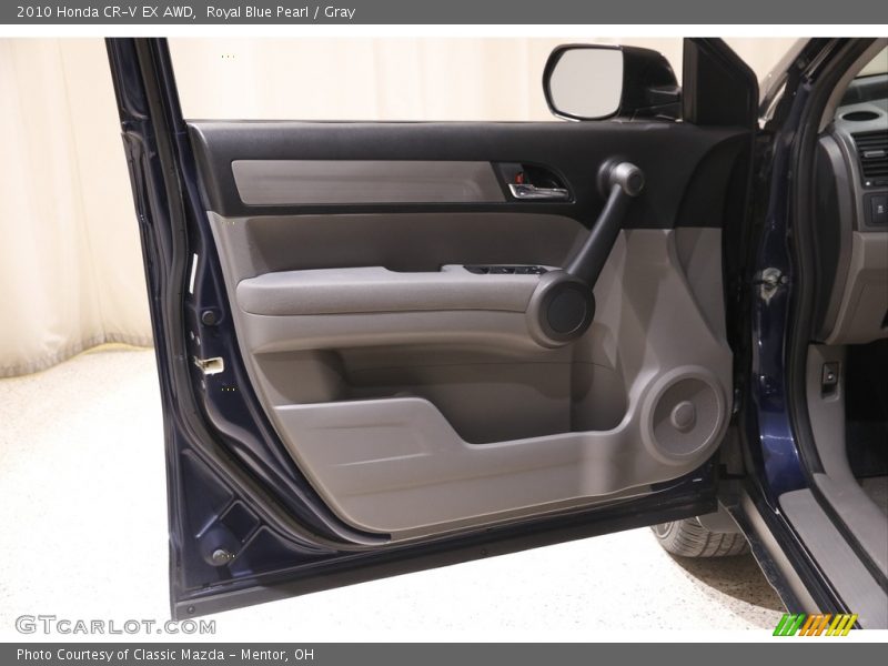 Royal Blue Pearl / Gray 2010 Honda CR-V EX AWD