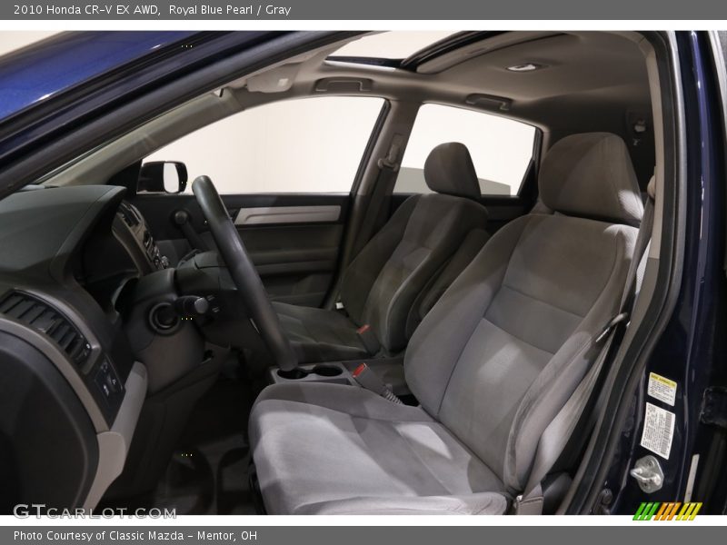 Royal Blue Pearl / Gray 2010 Honda CR-V EX AWD