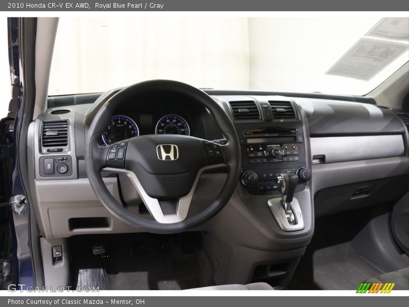 Royal Blue Pearl / Gray 2010 Honda CR-V EX AWD
