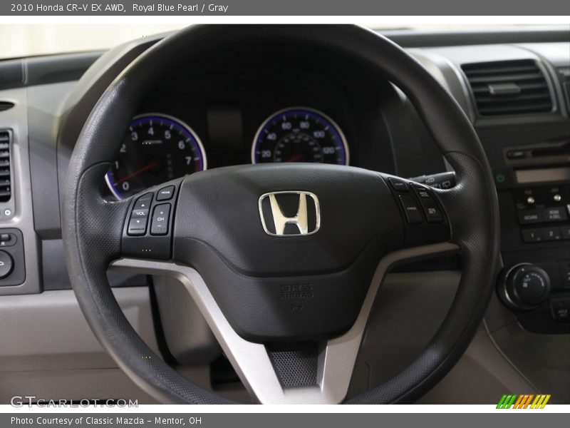 Royal Blue Pearl / Gray 2010 Honda CR-V EX AWD