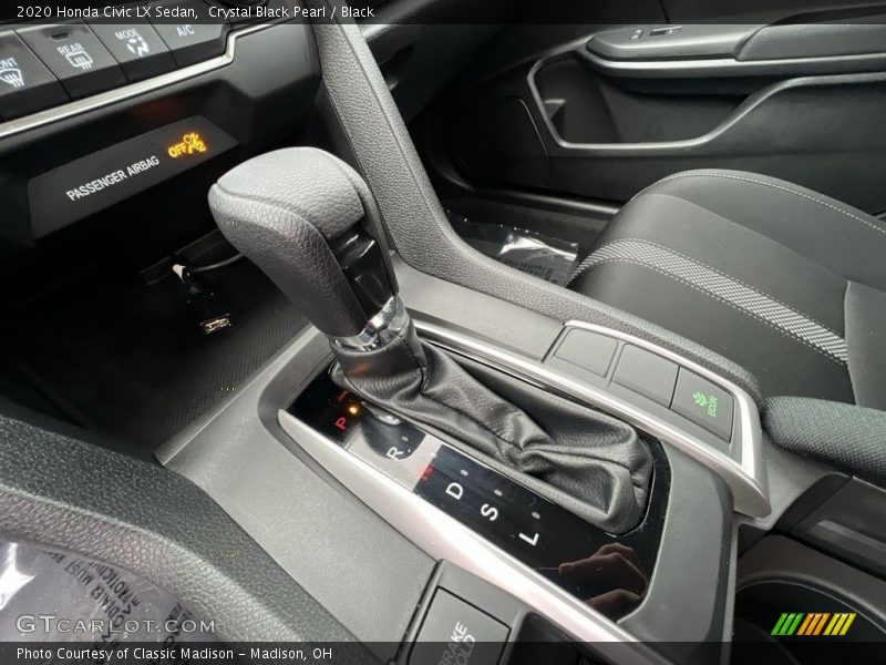 Crystal Black Pearl / Black 2020 Honda Civic LX Sedan