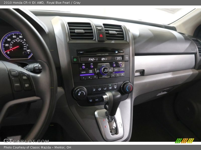 Royal Blue Pearl / Gray 2010 Honda CR-V EX AWD