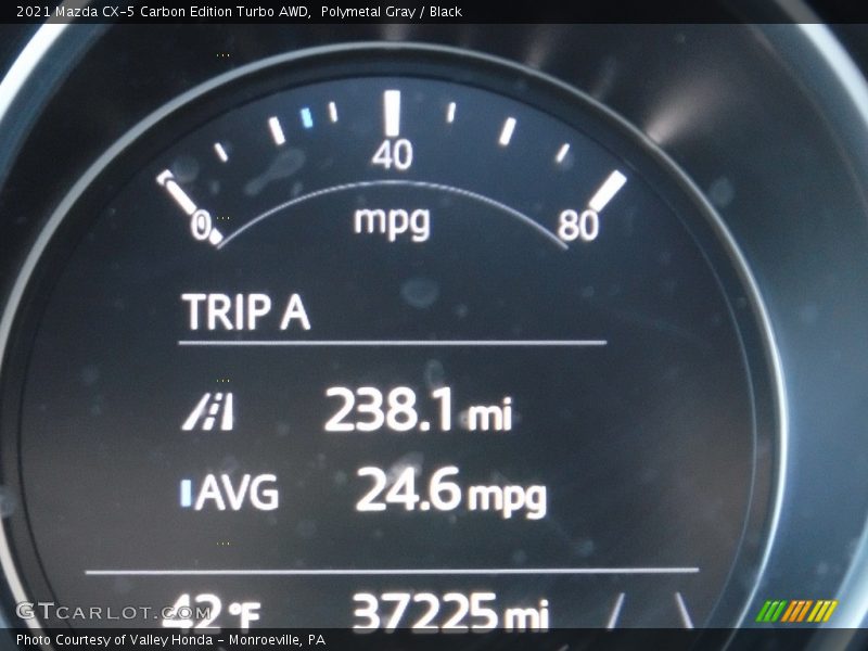 Polymetal Gray / Black 2021 Mazda CX-5 Carbon Edition Turbo AWD