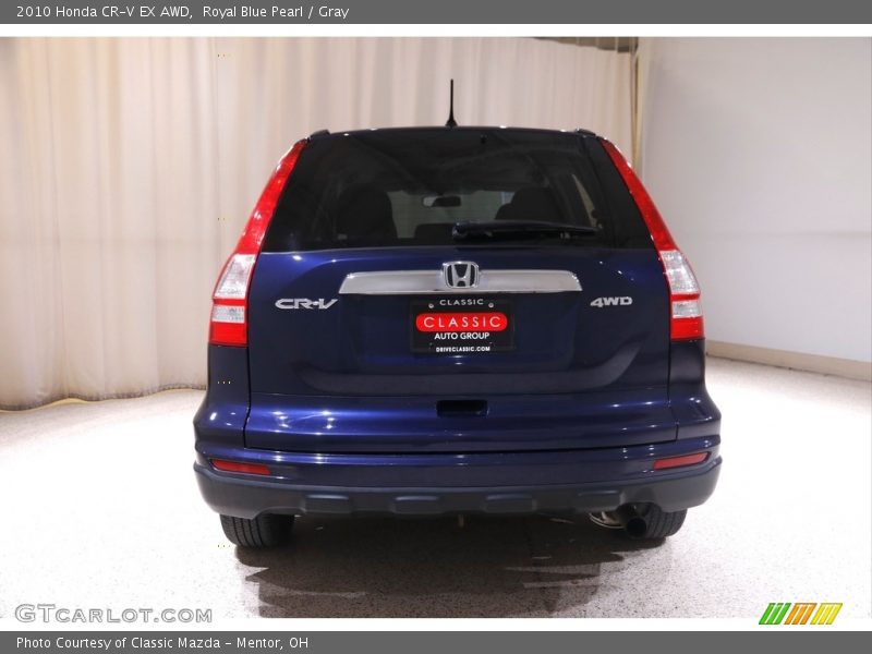 Royal Blue Pearl / Gray 2010 Honda CR-V EX AWD